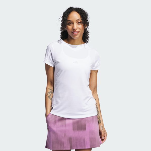 Koszulka Ultimate365 Rib Mix. Białe t-shirty damskie Adidas, l, bez wzorów, z materiału, bez kołnierzyka. W wyprzedaży za 156.60 zł.