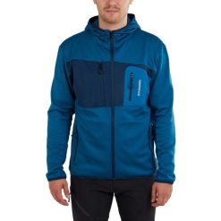 Polarowy sweter męski Fundango Fox Hybrid. Niebieskie swetry męskie Fundango, m, bez wzorów, z polaru, bez kołnierzyka. Za 279.90 zł.