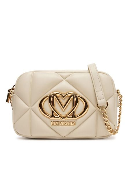 LOVE MOSCHINO Torebka JC4038PP1NLC0110 Beżowy. Brązowe listonoszki damskie Love Moschino, bez wzorów, ze skóry, bez dodatków. Za 549.99 zł.