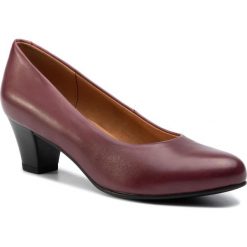 Półbuty CAPRICE - 9-22415-23 Bordeaux Nappa 540. Czerwone półbuty damskie Caprice, bez wzorów, z materiału, bez obcasa, na obcasie. Za 199.00 zł.