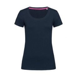 Rozciągliwa Koszulka Dla Kobiet. Niebieskie bluzki damskie Stedman, xl, bez wzorów, sportowe, bez kołnierzyka, bez ramiączek. Za 70.99 zł.