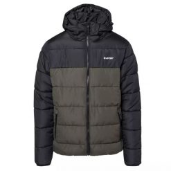 Kurtka męska ocieplana Hi-Tec Safi SP - zielono-czarna, Rozmiar XXXL. Czarne kurtki męskie Hi-tec, m, bez wzorów, z materiału, sportowe, bez kaptura. Za 159.99 zł.
