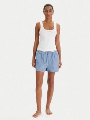 KARL LAGERFELD Piżama B1W45008 Biały Regular Fit. Białe piżamy damskie Karl Lagerfeld, s, bez wzorów, z bawełny, bez ramiączek. Za 529.99 zł.