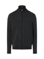 Nils Sundström Męski kardigan Mężczyźni Bawełna czarny|szary marmurkowy, S. Czarne kardigany męskie Nils Sundström, m, bez wzorów, z bawełny, bez kołnierzyka. Za 349.95 zł.