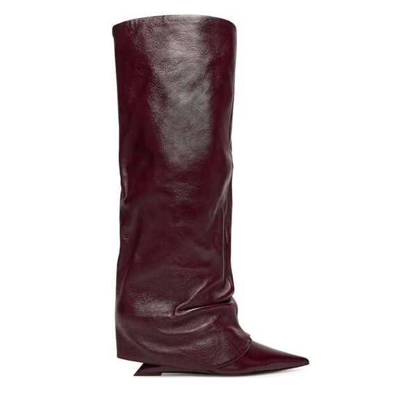 Kozaki Naked Wolfe. Czerwone kozaki damskie Naked Wolfe, bez obcasa, na koturnie. Za 2,119.00 zł.