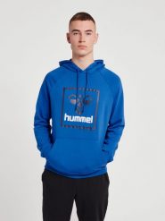 Bluza z kapturem Hummel Isam 2.0. Niebieskie bluzy z kapturem męskie HUMMEL, na wiosnę, s, z bawełny. Za 212.45 zł.
