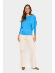 SAINT TROPEZ Sweter w kolorze niebieskim rozmiar: S. Niebieskie swetry klasyczne damskie Saint Tropez, s, bez kołnierzyka. Za 69.99 zł.