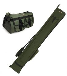Traxis torba wędkarska + pokrowiec 12ft. Zielone torebki klasyczne damskie TRAXIS, bez wzorów, z materiału, duże, bez dodatków. Za 263.99 zł.