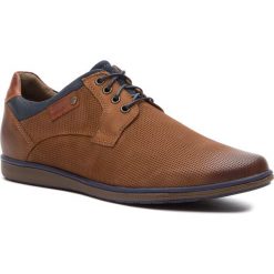 Półbuty LASOCKI FOR MEN MB-BREEZA-09. Brązowe półbuty męskie Lasocki For Men, z nubiku, bez zapięcia. Za 179.99 zł.