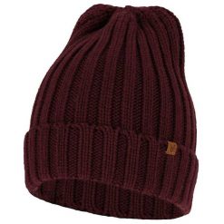 Gruba dzianinowa męska czapka modna, rozmiar uniwersalny. Brązowe czapki męskie Sarlini, na zimę, bez wzorów, z dzianiny, eleganckie. Za 109.85 zł.