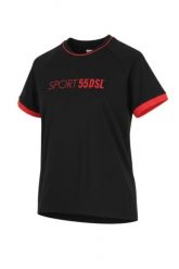 Męska koszulka Diesel Amtee-crossoon-wt15 czarna, poliester. Czarne t-shirty sportowe męskie Diesel, m, z materiału, bez ramiączek, na fitness i siłownię. Za 266.99 zł.