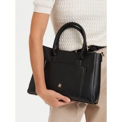 Torebka Beverly Hills Polo Club. Czarne torebki klasyczne damskie Beverly Hills Polo Club, bez wzorów, bez dodatków. Za 229.99 zł.