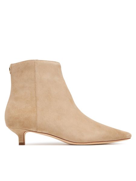 LAUREN RALPH LAUREN Botki Frncsa Bt Hl Bo Bte 802P15722001 Beżowy. Brązowe botki damskie Lauren Ralph Lauren, ze skóry, bez obcasa, na szpilce, bez zapięcia. Za 949.99 zł.