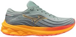 Buty do biegania damskie Mizuno Wave Skyrise 5 abyss/ dubarry/ carrot curl. Szare obuwie do biegania damskie Mizuno, mizuno wave. Za 618.45 zł.