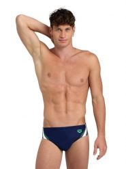 Arena Kąpielówki w kolorze granatowym rozmiar: 8. Niebieskie kąpielówki męskie Arena, bez wzorów, z materiału. Za 75.45 zł.