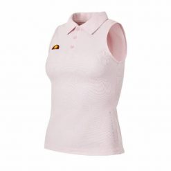 Damska koszulka polo bez rękawów Ellesse Strala. Czerwone bluzki sportowe damskie Ellesse, l, z poliesteru, bez kołnierzyka, bez ramiączek. Za 281.50 zł.