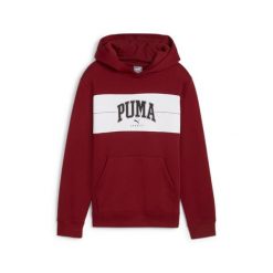Młodzieżowa bluza z kapturem PUMA SQUAD PUMA Intense Red. Czerwona bluzy sportowe damskie Puma, m, bez wzorów, z dzianiny, bez ramiączek, z kapturem. Za 109.00 zł.