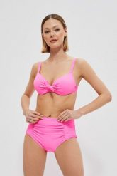 Dół od bikini high waist różowy. Czerwone bikini damskie MOODO, bez wzorów. W wyprzedaży za 17.99 zł.