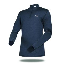 Koszulka z długim rękawem męska wykonana w 100% z wełny merynosów – Finn 210 Zip. Niebieskie koszulki męskie z długim rękawem FJORK MERINO, m, z wełny. Za 579.00 zł.