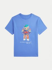 Polo Ralph Lauren T-Shirt 323973136001 Niebieski Regular Fit. Niebieskie t-shirty chłopięce Polo Ralph Lauren, bez wzorów, z bawełny, bez ramiączek. Za 199.99 zł.