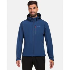 Męska kurtka softshell Kilpi RAVIO-M. Niebieskie kurtki softshell damskie Kilpi, m, bez wzorów, z softshellu, bez kaptura. Za 427.22 zł.