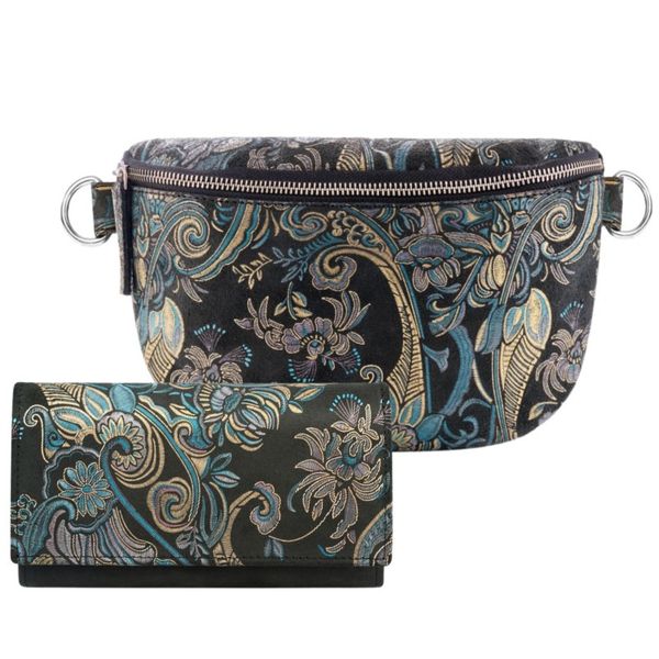 ZESTAW PREZENTOWY DLA NIEJ ZUP-103-G SASZETKA SKÓRZANA T-36-G PORTFEL SKÓRZANY T-09-G. Brązowe portfele damskie bez wzorów, ze skóry. Za 239.00 zł.