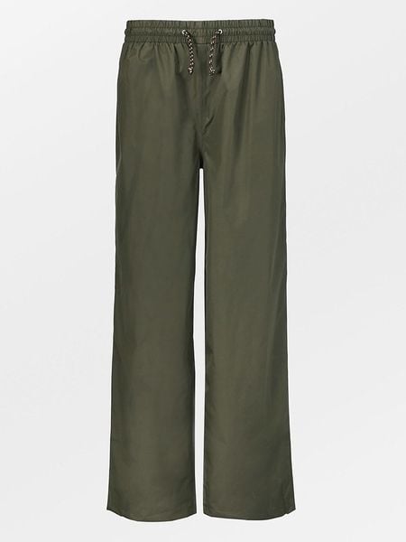 Becksöndergaard Spodnie przeciwdeszczowe "Solid Maggie" w kolorze khaki rozmiar: L. Brązowe spodnie dresowe damskie Becksöndergaard, l, outdoorowe. Za 150.95 zł.