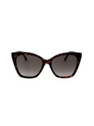 Jimmy Choo Damskie okulary przeciwsłoneczne w kolorze czarno-brązowo-szarym rozmiar: 56. Brązowe okulary przeciwsłoneczne damskie Jimmy Choo. Za 413.99 zł.