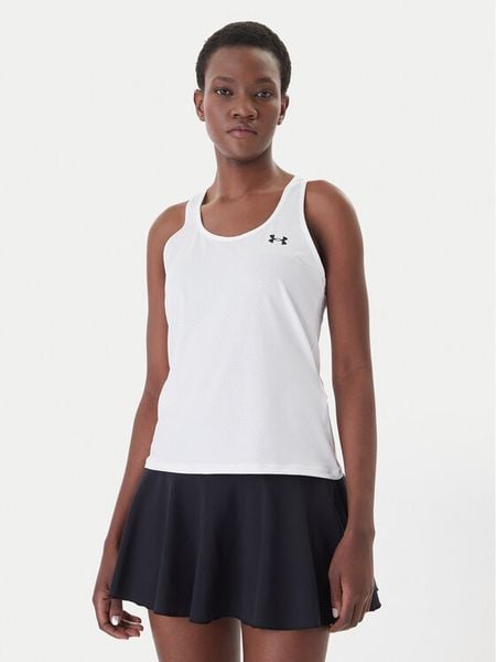 Under Armour Koszulka techniczna Tech™ 6009989 Biały Slim Fit. Białe bluzki sportowe damskie Under Armour, m, z syntetyku, bez kołnierzyka, bez ramiączek. Za 109.99 zł.