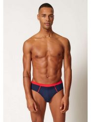 Skiny Kąpielówki w kolorze granatowym rozmiar: XL. Niebieskie kąpielówki męskie Skiny, xl, bez wzorów, z materiału. Za 62.95 zł.