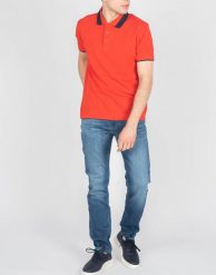 Invicta Koszulka Polo | 4452240 / U | Mężczyzna | Czerwony. Czerwone koszulki polo męskie Invicta, l, z aplikacjami, z bawełny, bez ramiączek. W wyprzedaży za 149.00 zł.