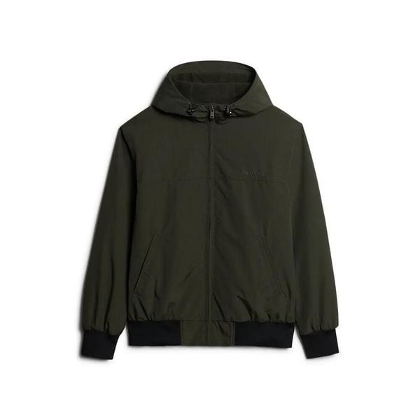 Kurtka bomber z kapturem z nylonu Superdry Surplus. Zielone kurtki męskie Superdry., xl, bez wzorów, z nylonu, klasyczne, z kapturem. Za 428.40 zł.