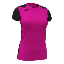 Koszulka do biegania damska Joma Record II. Czarne t-shirty damskie Joma, m, z aplikacjami, z poliesteru, bez kołnierzyka. Za 154.00 zł.
