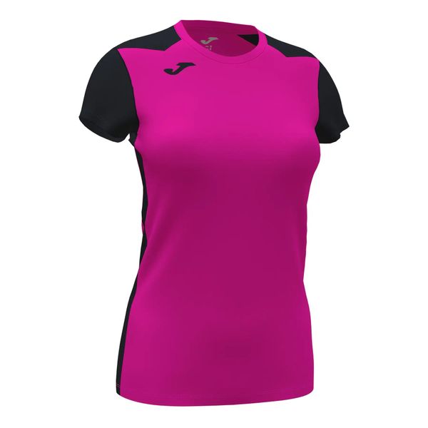 Koszulka do biegania damska Joma Record II. Czarne t-shirty damskie Joma, m, z aplikacjami, z poliesteru, bez kołnierzyka. Za 154.00 zł.