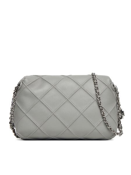 Tory Burch Torebka Fleming Small 169226 Szary. Szare torebki klasyczne damskie Tory Burch, bez wzorów, ze skóry, wizytowe, bez kołnierzyka, bez ramiączek. Za 1,399.00 zł.