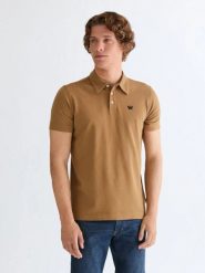 MESKA KOSZULKA WRANGLER POLO SHIRT ERMINE 112378449. Koszulki polo męskie Wrangler, xl, bez wzorów, bez ramiączek. Za 99.99 zł.