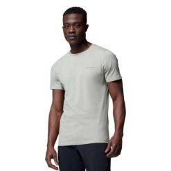 T-shirt Męski Z Nadrukiem Na Plecach Rapid Ridge. Szare t-shirty męskie Columbia, m, bez wzorów, bez kołnierzyka. Za 145.99 zł.