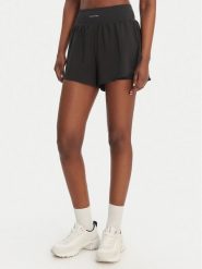 Calvin Klein Performance Szorty sportowe LVGWS6S802 Czarny Regular Fit. Czarne spodenki sportowe damskie Calvin Klein Performance, s, z syntetyku, na fitness i siłownię. Za 229.99 zł.
