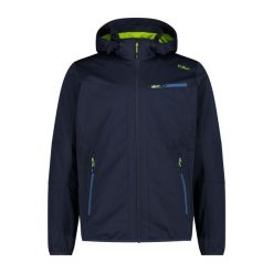 Kurtka turystyczna z kapturem i suwakiem CMP. Niebieskie kurtki męskie CMP, bez wzorów, sportowe, z kapturem. Za 356.00 zł.