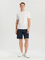 Szorty jogger - niebieski. Niebieskie szorty męskie Sinsay, bez wzorów, z bawełny, sportowe. Za 39.99 zł.