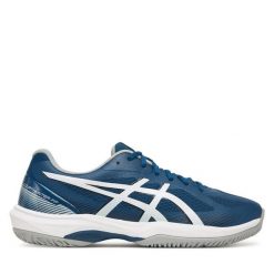Buty halowe Asics. Niebieskie buty sportowe na co dzień męskie Asics, bez zapięcia. Za 249.99 zł.
