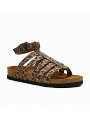 Comfortfusse Skórzane sandały "Ares" w kolorze jasnobrązowo-czarnym rozmiar: 38. Brązowe sandały damskie Comfortfusse, bez wzorów, bez obcasa. Za 260.99 zł.