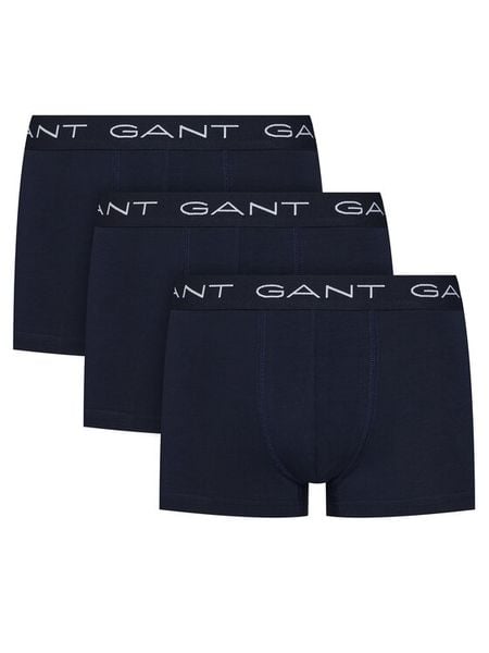 Gant Komplet bokserek 900023003 Granatowy. Niebieskie bokserki męskie Gant, bez wzorów, z bawełny. Za 177.99 zł.