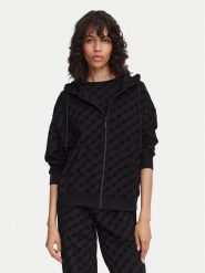 HUGO Bluza Flokky 50566669 Czarny Relaxed Fit. Czarne bluzy bez kaptura damskie Hugo, s, z bawełny. Za 449.99 zł.
