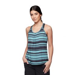 Koszulka trekkingowa damska Black Diamond Integrale Tank. Niebieskie bluzki damskie Black Diamond, l, bez wzorów, sportowe, bez kołnierzyka, bez ramiączek. Za 233.00 zł.