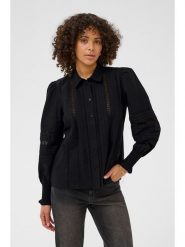 Kaffe Koszula w kolorze czarnym rozmiar: 38. Czarne koszule damskie Kaffe, z aplikacjami, z bawełny, bez kołnierzyka, bez ramiączek. Za 173.99 zł.