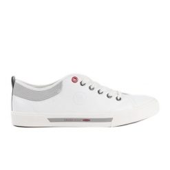 Białe męskie trampki Cross Jeans. Białe trampki i tenisówki męskie bez wzorów, z jeansu, bez zapięcia. Za 139.02 zł.