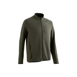 Bluza na zamek Gym & Pilates 500 męska. Szare bluzy bez kaptura męskie DOMYOS, l, z bawełny. Za 69.99 zł.