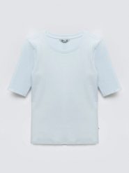 Koszulka damska w prążek błękitna Imija 400. Niebieskie t-shirty damskie Big Star, l, bez wzorów, z dzianiny, bez kołnierzyka. Za 79.99 zł.