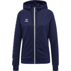 Damska bawełniana bluza z kapturem zapinana na zamek Hummel Move Grid. Niebieskie bluzy sportowe damskie HUMMEL, xs, z bawełny. W wyprzedaży za 250.00 zł.
